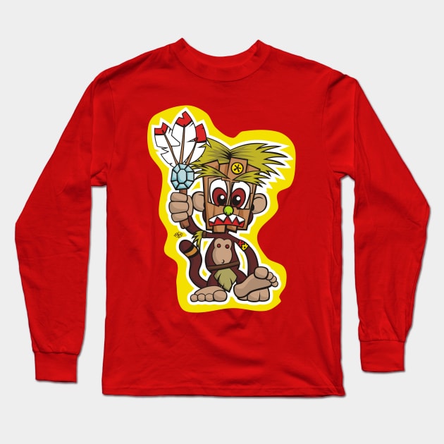 Little Ape Warrior Long Sleeve T-Shirt by MBK